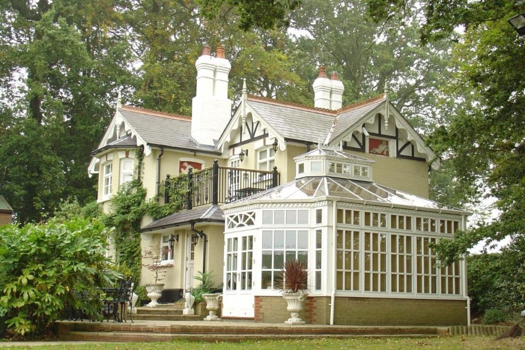 Traditional Edwardian style timber framed conservatory to match the property aesthetic