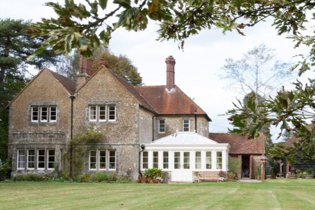 A luxury timber orangery on a listed building