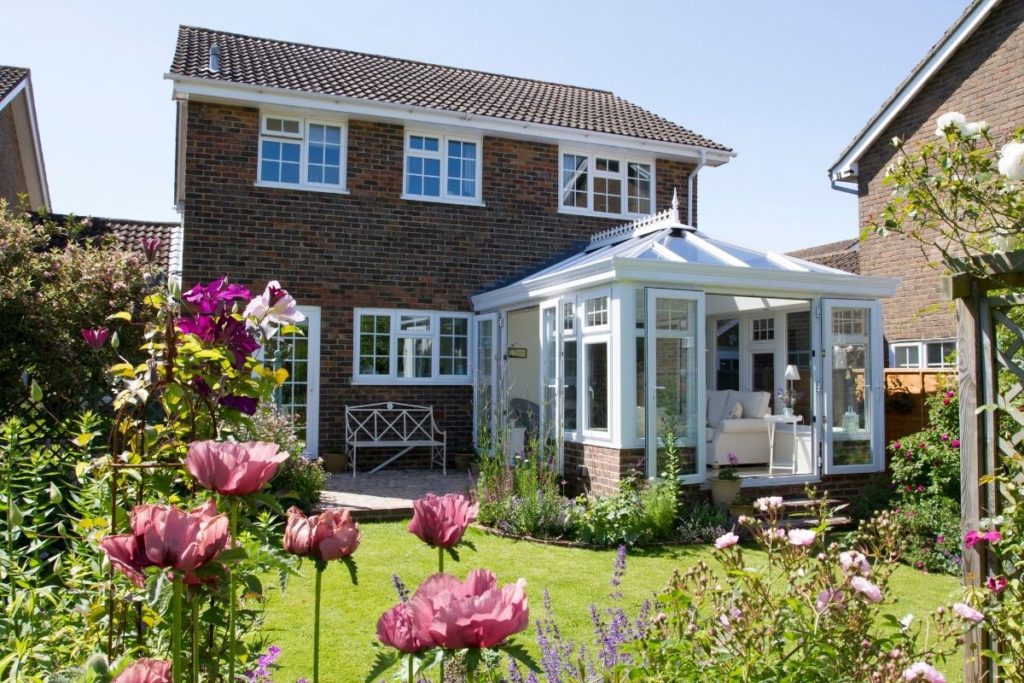 Contemporary Orangery Extension in Quaint West Sussex Garden